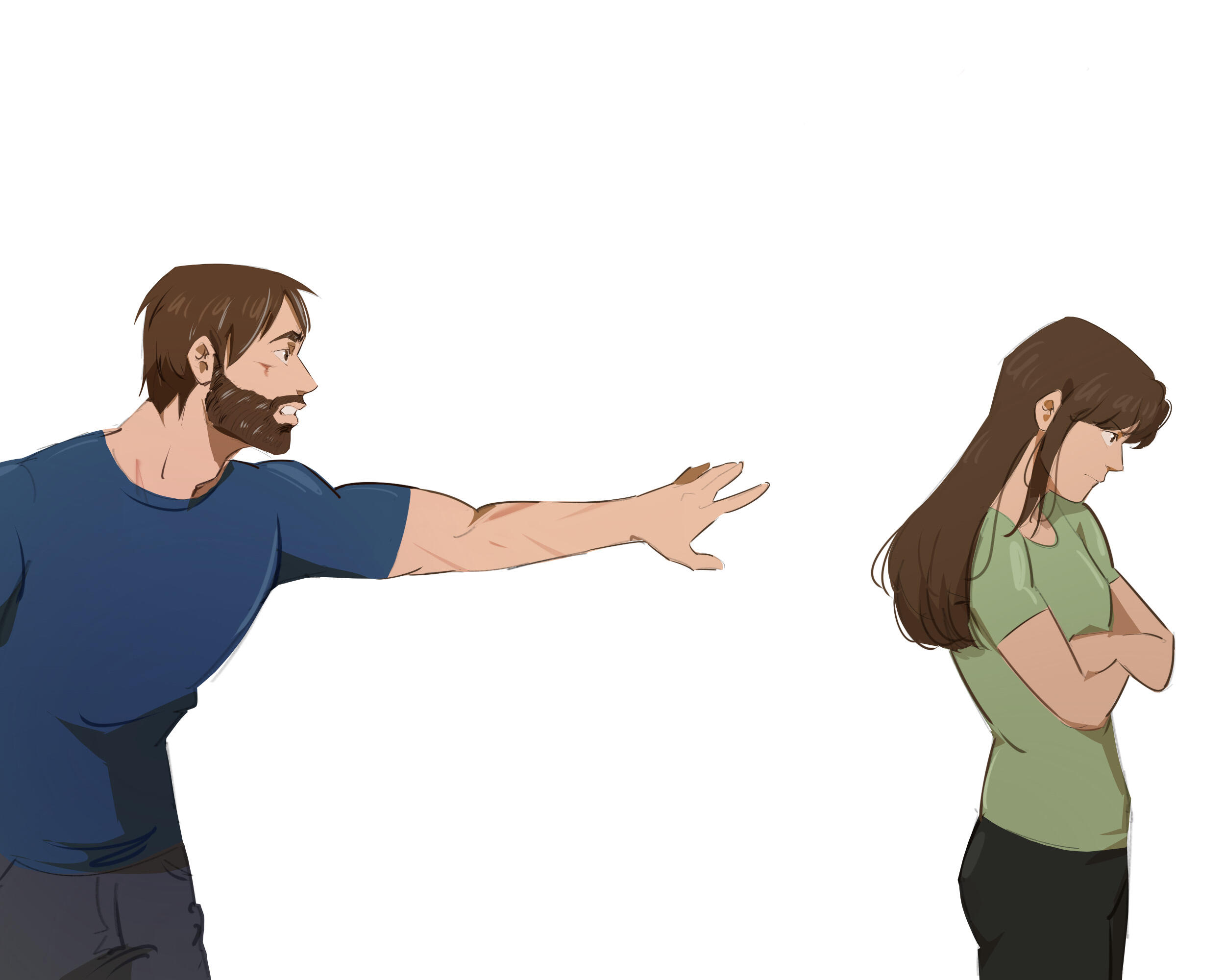 Will and Alyssa Haller by @neyite_art (Instagram)